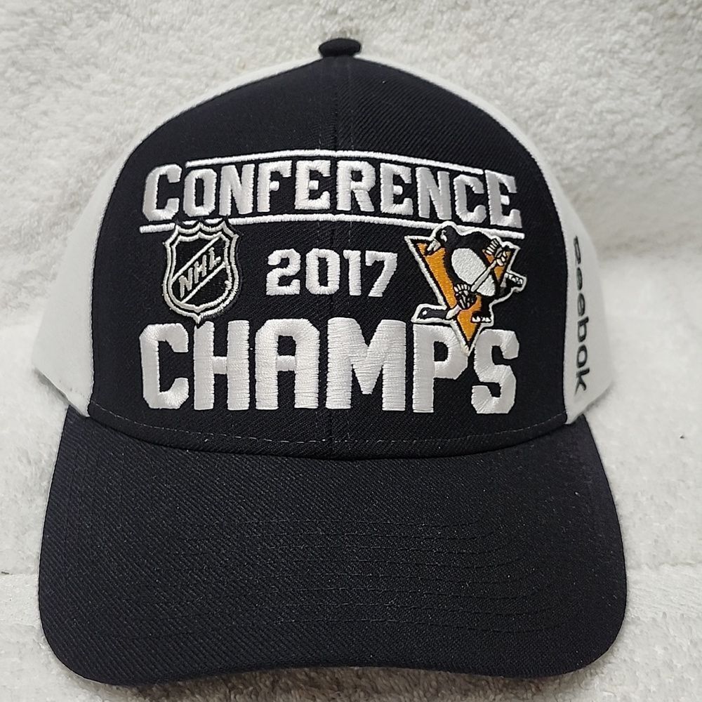 Reebok Pittsburgh Penguins 2017 Conference Champs Snapback Hat - New